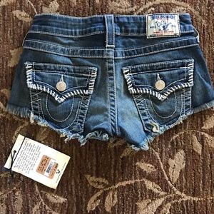True Religion Super Short Shorts Daisy Duke 24 00